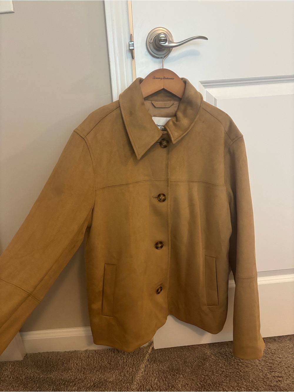 Abercrombie & Fitch Women's Suede Jacket in Tan